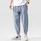Pantalones de Lino Sueltos Cropped - Comodidad Casual