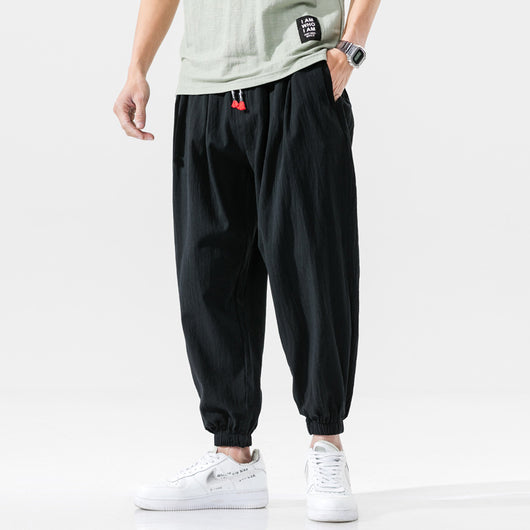 Pantalones de Lino Sueltos Cropped - Comodidad Casual - Image 5