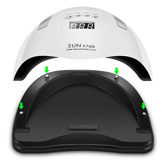 Lámpara UV LED profesional Sun X7Max 180W - Secador de uñas de doble luz - Image 10