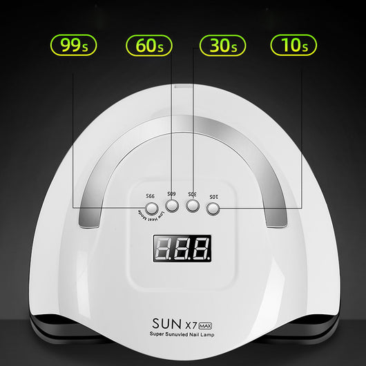 Lámpara UV LED profesional Sun X7Max 180W - Secador de uñas de doble luz - Image 4
