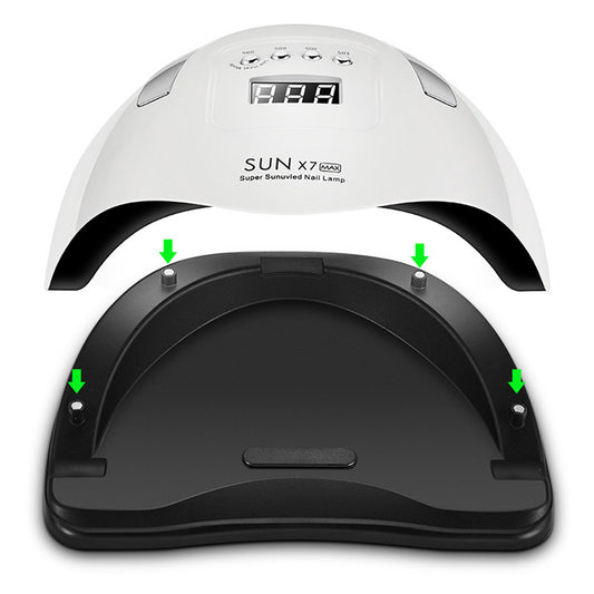 Lámpara UV LED profesional Sun X7Max 180W - Secador de uñas de doble luz - Image 2