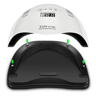 Lámpara UV LED profesional Sun X7Max 180W - Secador de uñas de doble luz - Image 2