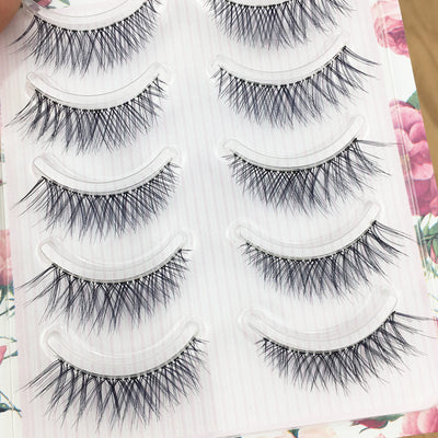 Pestañas Postizas Naturales con Tallo Transparente - Maquillaje Nude - Image 12