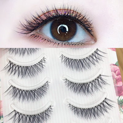 Pestañas Postizas Naturales con Tallo Transparente - Maquillaje Nude - Image 3