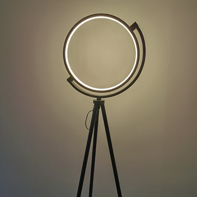 Lámpara de Piso Halo con Círculo LED Decorativo - Image 11