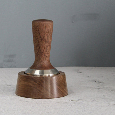 Prensa de Polvo de Núcleo Sólido en Acero Inoxidable con Base de Madera