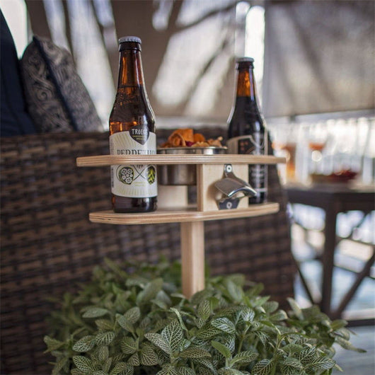 Mesa Plegable de Madera para Cerveza y Picnic al Aire Libre - Image 6