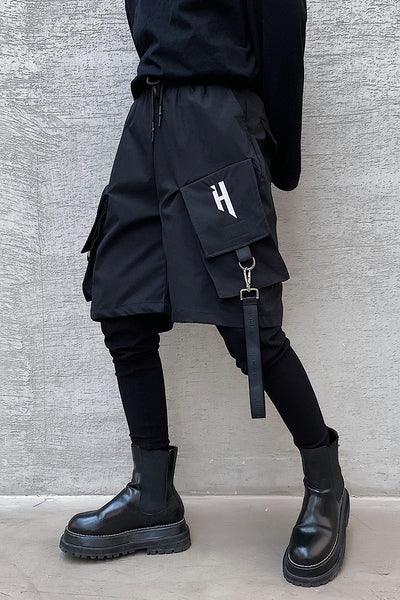 Pantalón Overol Hip-hop Yamamoto Dark Line Efecto Dos Piezas Hombre - Image 9