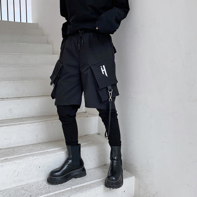 Pantalón Overol Hip-hop Yamamoto Dark Line Efecto Dos Piezas Hombre - Image 7