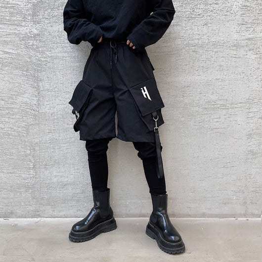 Pantalón Overol Hip-hop Yamamoto Dark Line Efecto Dos Piezas Hombre - Image 6