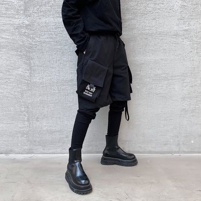 Pantalón Overol Hip-hop Yamamoto Dark Line Efecto Dos Piezas Hombre - Image 4