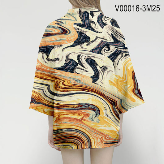 Camisa de Manga Tres Cuartos con Patrón de Colores para Hombre - Image 13
