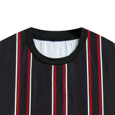 Camiseta de Rayas Verticales para Hombre - Estilo Casual de Verano - Image 9