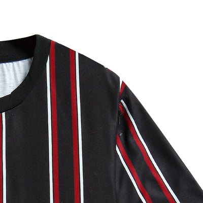 Camiseta de Rayas Verticales para Hombre - Estilo Casual de Verano - Image 11