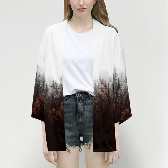 Camisa de Manga Tres Cuartos con Patrón de Colores para Hombre