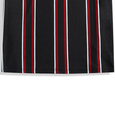Camiseta de Rayas Verticales para Hombre - Estilo Casual de Verano - Image 2