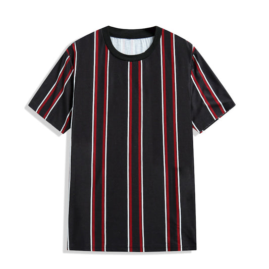 Camiseta de Rayas Verticales para Hombre - Estilo Casual de Verano