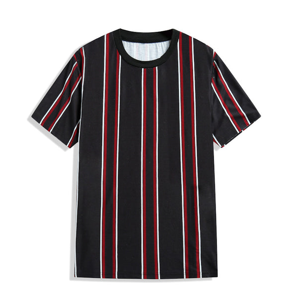 Camiseta de Rayas Verticales para Hombre - Estilo Casual de Verano