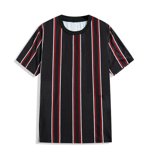 Camiseta de Rayas Verticales para Hombre - Estilo Casual de Verano