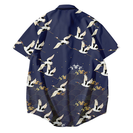 Chaqueta Kimono Japonesa Estilo Tradicional Grúa Harajuku Unisex Yukata Verano - Image 8
