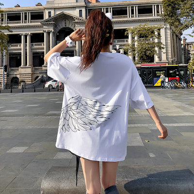 Playera Pareja Ángel y Demonio - Diseño Ins Verano Unisex Manga Corta - Image 3