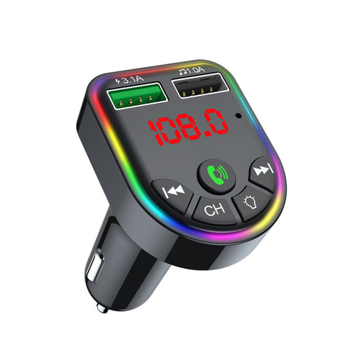 Reproductor MP3 para Auto con Bluetooth, Cargador Dual USB y Luz Ambiental - Image 4