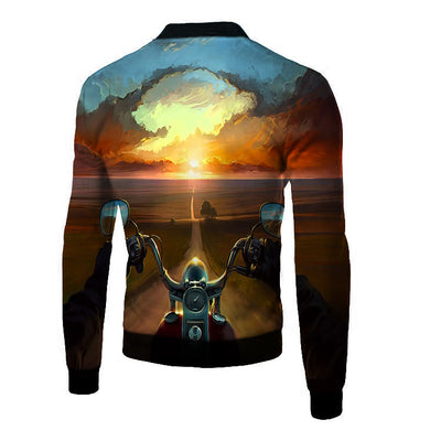 Chaqueta de Vuelo 3D con Estampado Digital para Hombre - Diseño Europeo y Americano - Image 3
