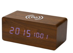 Reloj Despertador Inteligente de Madera con Carga Inalámbrica y Control por Voz - Image 19