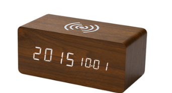 Reloj Despertador Inteligente de Madera con Carga Inalámbrica y Control por Voz - Image 18