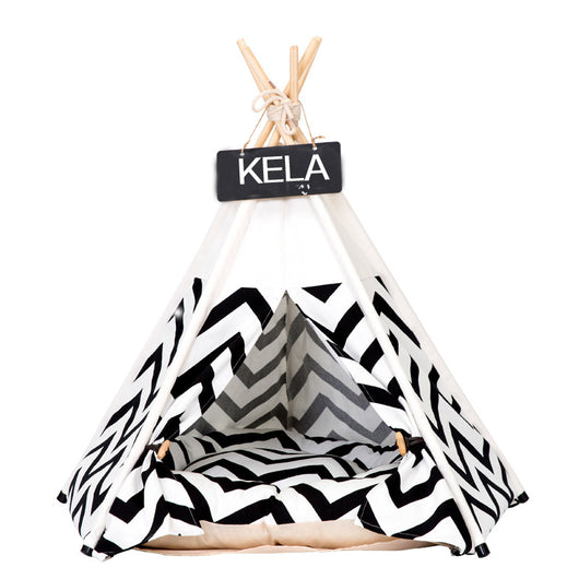 Caseta Desmontable para Mascotas con Diseño de Rayas - Refugio Portátil para Perros y Gatos - Image 9