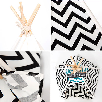 Caseta Desmontable para Mascotas con Diseño de Rayas - Refugio Portátil para Perros y Gatos - Image 4