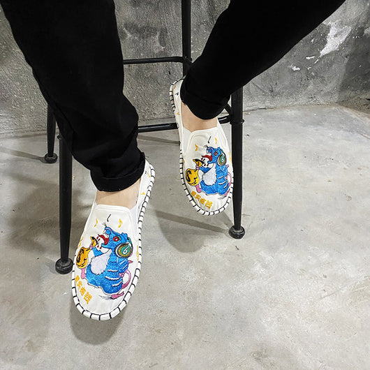 Zapatos de Tela Bordados Estilo Coreano con Herencia Beijing - Image 13