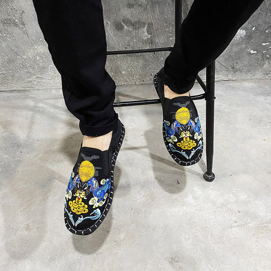 Zapatos de Tela Bordados Estilo Coreano con Herencia Beijing - Image 15