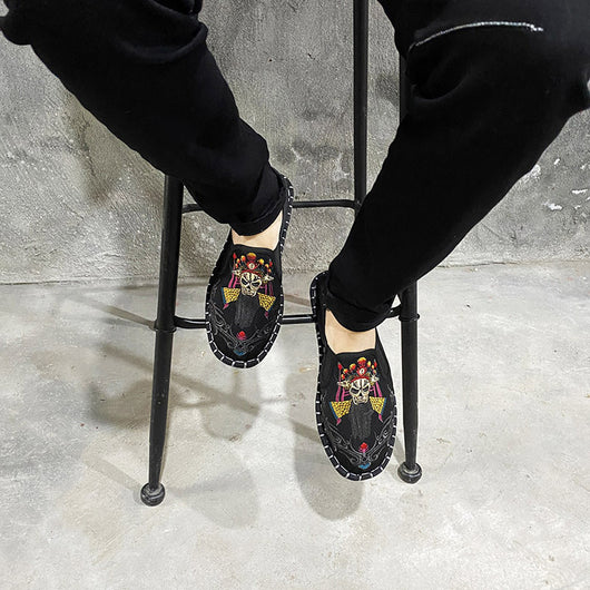 Zapatos de Tela Bordados Estilo Coreano con Herencia Beijing - Image 16