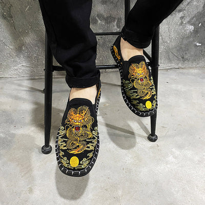 Zapatos de Tela Bordados Estilo Coreano con Herencia Beijing - Image 3