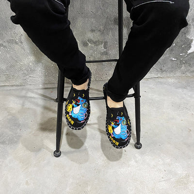 Zapatos de Tela Bordados Estilo Coreano con Herencia Beijing - Image 6