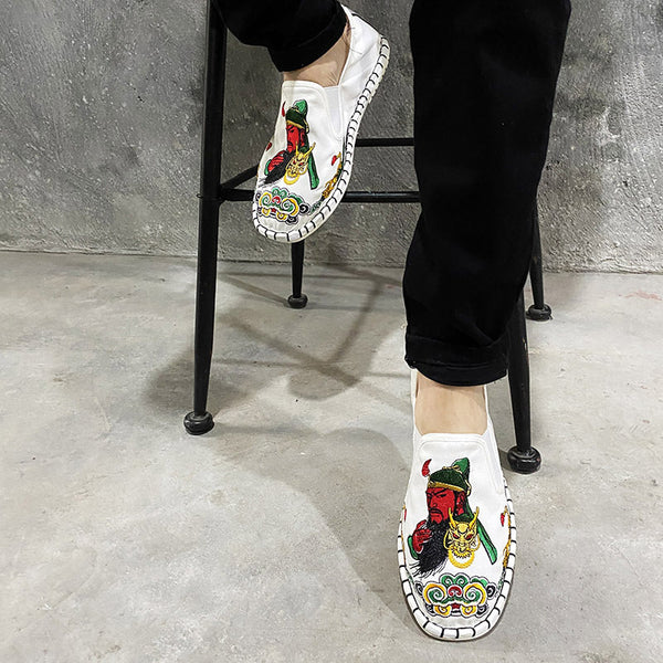 Zapatos de Tela Bordados Estilo Coreano con Herencia Beijing