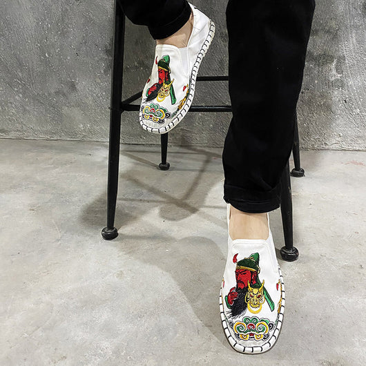 Zapatos de Tela Bordados Estilo Coreano con Herencia Beijing - Image 2