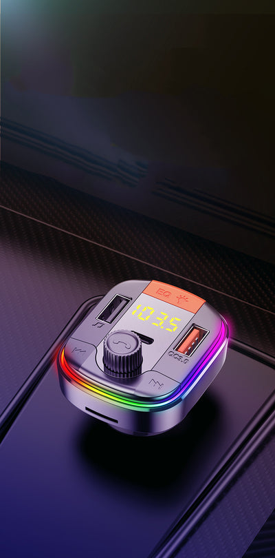 Reproductor MP3 Bluetooth para Auto con Luz Ambiente LED y Cargador Rápido QC3.0 - Image 14
