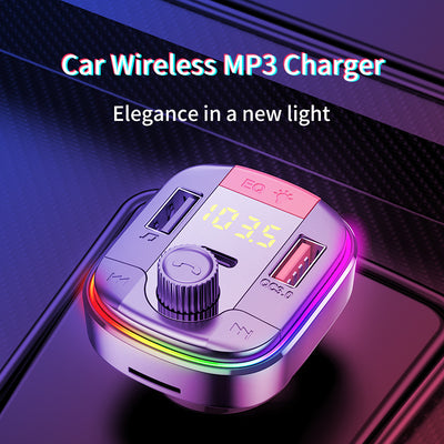 Reproductor MP3 Bluetooth para Auto con Luz Ambiente LED y Cargador Rápido QC3.0 - Image 19