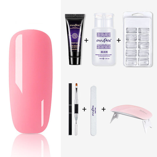 Kit Completo de Adhesivo Fotopolimerizable para Extensiones de Uñas con Moldes y Refuerzo - Image 14