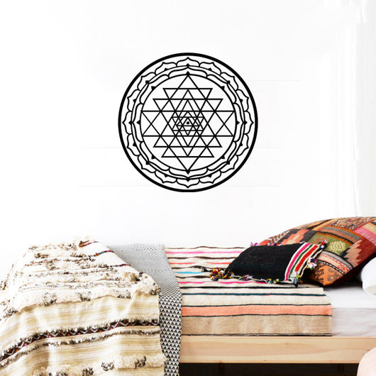 Vinilo Decorativo Triángulos Geométricos para Sala y Dormitorio - Image 3