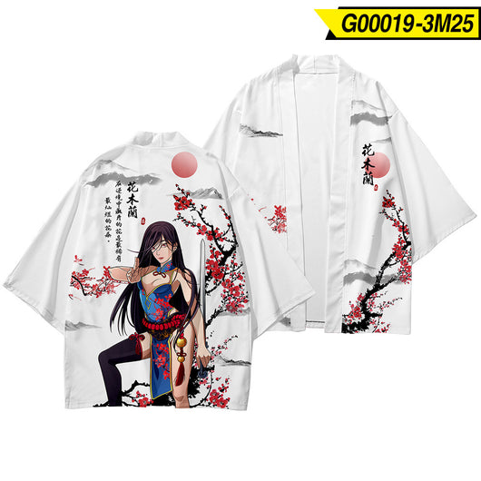 Kimono de Protección Solar Estilo Oriental para Hombre - Image 12