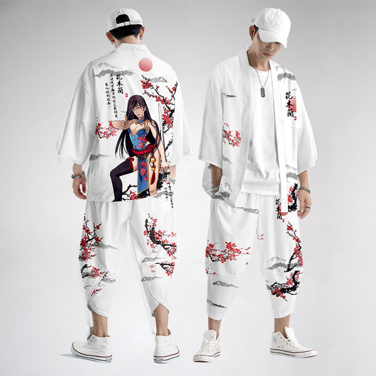 Kimono de Protección Solar Estilo Oriental para Hombre - Image 3