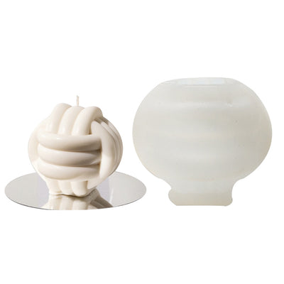 Molde de Silicona para Velas Aromáticas - Diseño Texturizado de Cuerda Gruesa - Image 9