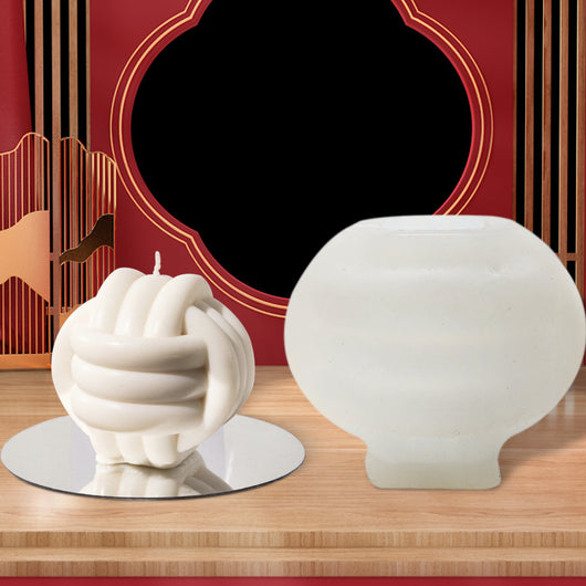 Molde de Silicona para Velas Aromáticas - Diseño Texturizado de Cuerda Gruesa - Image 8