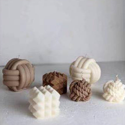 Molde de Silicona para Velas Aromáticas - Diseño Texturizado de Cuerda Gruesa - Image 4