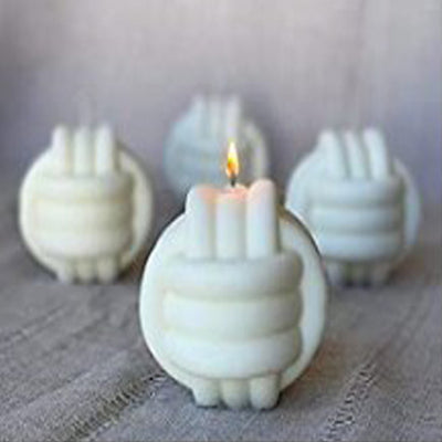 Molde de Silicona para Velas Aromáticas - Diseño Texturizado de Cuerda Gruesa - Image 3