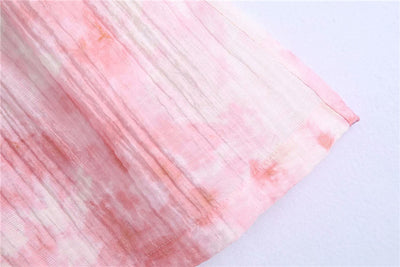 Shorts Tie Dye Cintura Alta Ajustado Estilo Hipster Urbano - Image 3