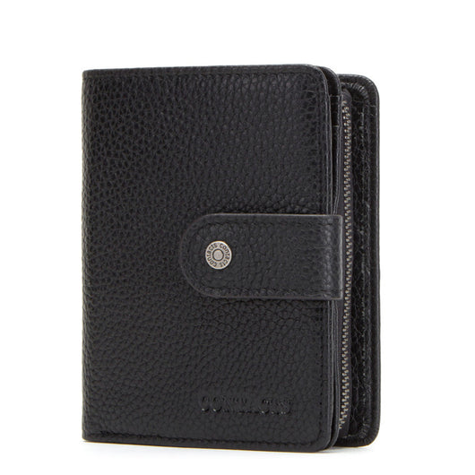 Billetera Multifuncional de Cuero Crazy Horse para Hombre